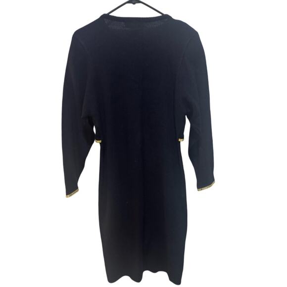 Vintage Plain Jane by Sweet Baby Jane Navy Dress with Embellished Cardigan - Picture 4 of 7